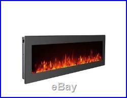 40 Insert Electric Fireplace, Wall Mount Heater, Freestanding Stand with Remote