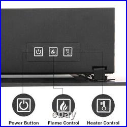 42'' Electric Fireplace Insert Electric Heater Wall Mounted with Remote 1400W