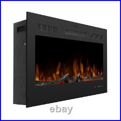 42'' Wall Mounted Electric Fireplace Insert Heater Remote Control&Touch Screen