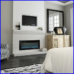 42 Wall Mounted Electric Fireplace withRemote Control, 12 Flame Levels