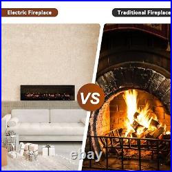 42 Wall Mounted Electric Fireplace withRemote Control, 12 Flame Levels