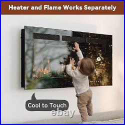 42 Wall Mounted Electric Fireplace withRemote Control, 12 Flame Levels