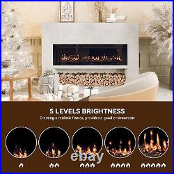 42 Wall Mounted Electric Fireplace withRemote Control, 12 Flame Levels