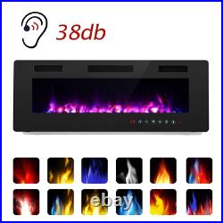 42-inch Ultra-thin Wall-mounted Electric Fireplace Insert
