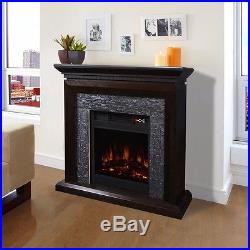 44 Electric Fireplace 1500W 3D Flame Embedded Insert Heater, with Cabinet