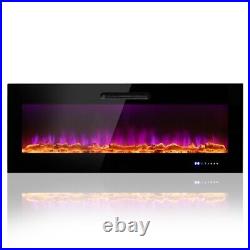 50 1500W Recessed and Wall Mounted Electric Fireplace Insert Heating With Remote