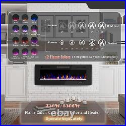 50 Electric Fireplace Recessed insert &Wall Mounted Electric Heater with Remote