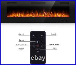 50 Electric Fireplace Recessed insert or Wall Mounted Standing Electric Heater