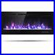 50 Inch Recessed Electric Insert Wall Mounted Fireplace with Adjustable
