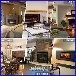 50 Recessed or Wall Mounted Electric Fireplace Insert with 9 Flame Colors