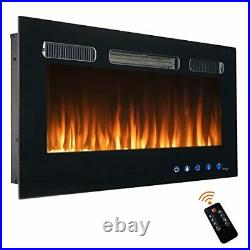 50 in Electric Fireplace Inserts, Wall Mounted and Semi-Embedded 50 inch