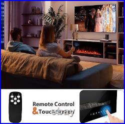 60 Electric Fireplace Inserts Wall Mounted Fireplace with3D Flame Remote Control