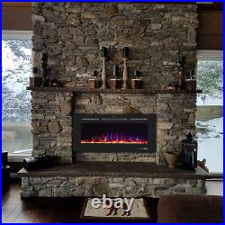 72'' Electric Fireplace Heater, Electric Fireplace Inserts with Adjustable Multi