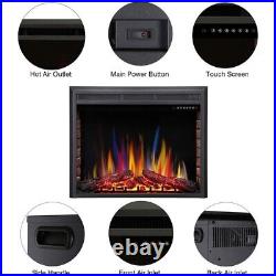 750W-1500W Electric Fireplace 36, Touch Screen, Remote Control, Timer, CA1