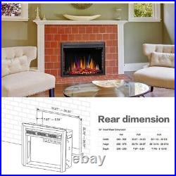 750W-1500W Electric Fireplace 36, Touch Screen, Remote Control, Timer, CA1