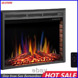 750W-1500W Electric Fireplace Insert, 39, Timer & Colorful Touch Screen, CA92408