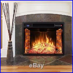 AKDY 28-Inch Remote Control Electric Wall Mounted Glass Insert Fireplace Heater