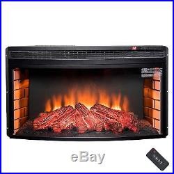 AKDY 35 Freestanding Insert Multi Level Heat Electric Fireplace Heater with LED