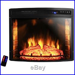AKDY Curved Electric Fireplace Insert