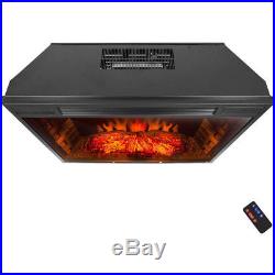 AKDY FP0017 33 1500W Freestanding Electric Fireplace Insert Heater with Tempere