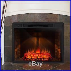 AKDY Freestanding 3D Logs Flame Electric Fireplace Insert