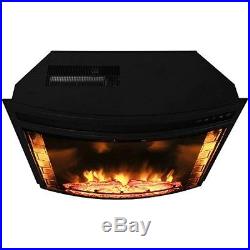 AKDY Portable Fireplaces 28 Black Electric Firebox Fireplace Heater Insert