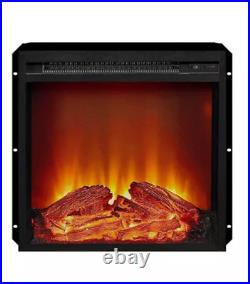 ALTRAFLAME 18 x 18 GLASS FRONT ELECTRIC FIREPLACE INSERT, BLACK-F18V66L