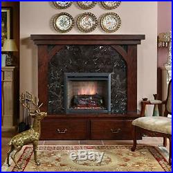 A 23 Inches Western Electric Fireplace Insert, 750/1500W, Remote Control, Black