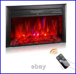 AckMizz Electric Fireplace Insert, 28 Inch Recessed Fireplace Heater in Wall