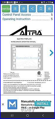 Altra ClassicFlame Infrared Quartz Electric Fireplace Insert 3D FA26V60L-C8 6/16