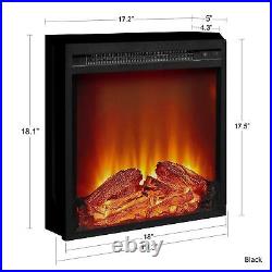 Altra Flame 18 Glass Front Electric Fireplace Insert Black MSRP $194.44