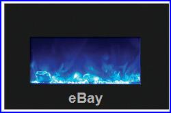 Amantii 30 Electric Fireplace Insert Small Insert Black Surround Logs Or Ice