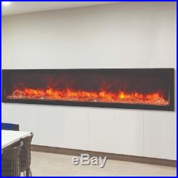Amantii Panorama 88 Electric Fireplace Insert in Black