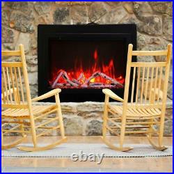 Amantii Traditional Electric Fireplace Insert with Logs & 4-Sided Surround, 30-I