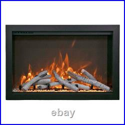 Amantii Traditional Series Bespoke Indoor/Outdoor Electric Fireplace Insert with