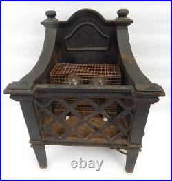 Antique 1920s Magicoal Cast Iron Electric Heater Fireplace Insert Space Heater
