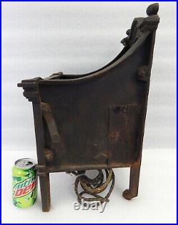 Antique 1920s Magicoal Cast Iron Electric Heater Fireplace Insert Space Heater