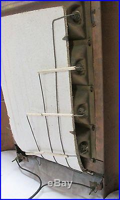 Antique Vintage Deco Electric Fireplace HEATER Insert- Solid Brass Inventum