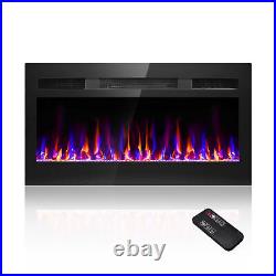 Barpecyou 31 Inch Electric Fireplace Wall Mounted Electric Fireplace Inserts