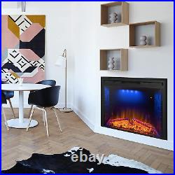 Benrocks 30'' Electric Fireplace Inserts, Recessed & Built in Wall Electric Fire