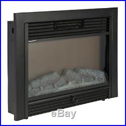 Best Choice Products 28.5 Embedded Fireplace Electric Insert Heater Glass View