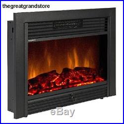 Best Choice Products SKY1826 Embedded Fireplace Electric Insert Heater Glass
