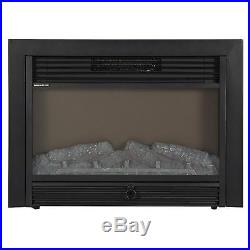 Best Choice Products Sky1826 Embedded Fireplace Electric Insert Heater Glass Vie