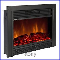 Best Choice Products Sky1826 Embedded Fireplace Electric Insert Heater Glass Vie