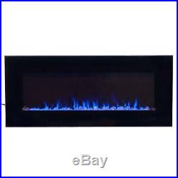 Best Electric Fake LED Fireplace Insert Screen Heater Decor TV Stand Wall Mount