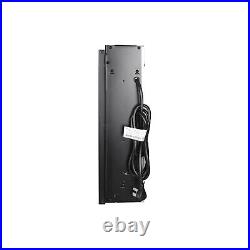 Black 26 Inch Electric Fireplace Insert With 4 Adjustable Brightness Settings
