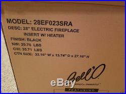 Brand new Classic Flame 28EF023SRA Electric Fireplace Insert With Heater 28''Black