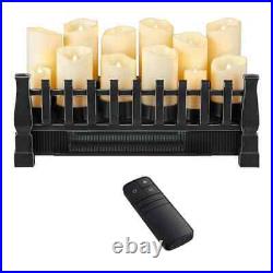 Brindle Flame 20.70 In. W Ventless Electric Fireplace Insert 1000 sqft. Capacity