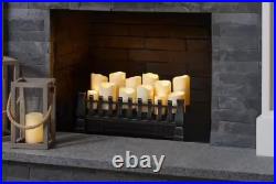 Brindle Flame 20.70 in. W Ventless Electric Fireplace Insert Black