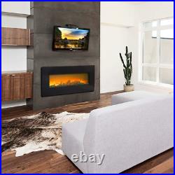 Briner 42''Wall Mounted Electric Fireplace Insert with Remote Control Adjustable